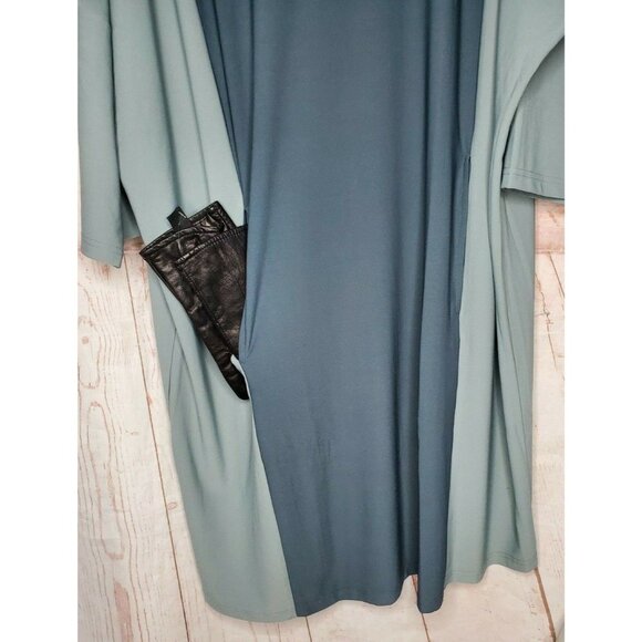 Rare Exclusive Wynne Layers 3XL Plus Sized 2 Pocket 1/4 Sleeve Poly/Spandex Top - Picture 3 of 12